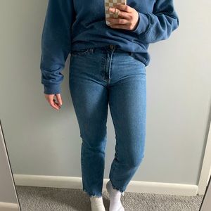 ‘Just Black Denim’ Straight Highwaist Jean - size 26